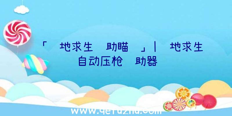 「绝地求生辅助瞄镜」|绝地求生自动压枪辅助器